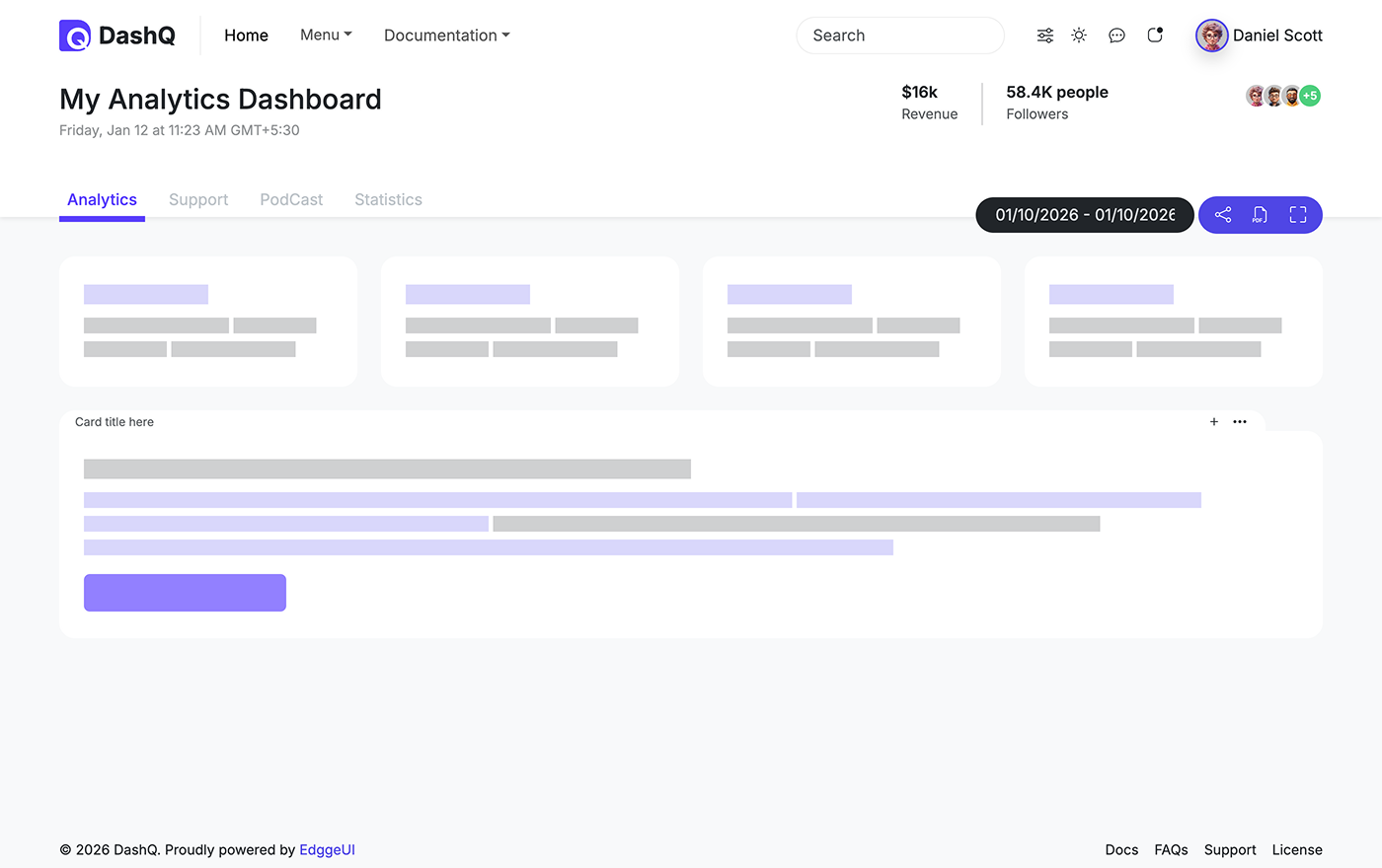 DashQ layout version 10