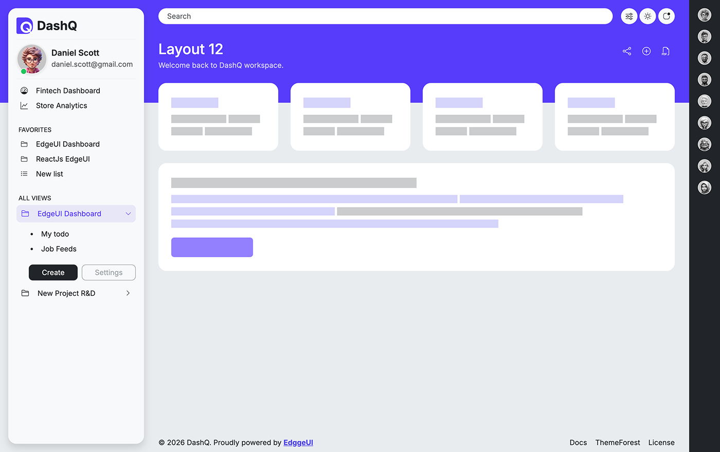 DashQ layout version 12