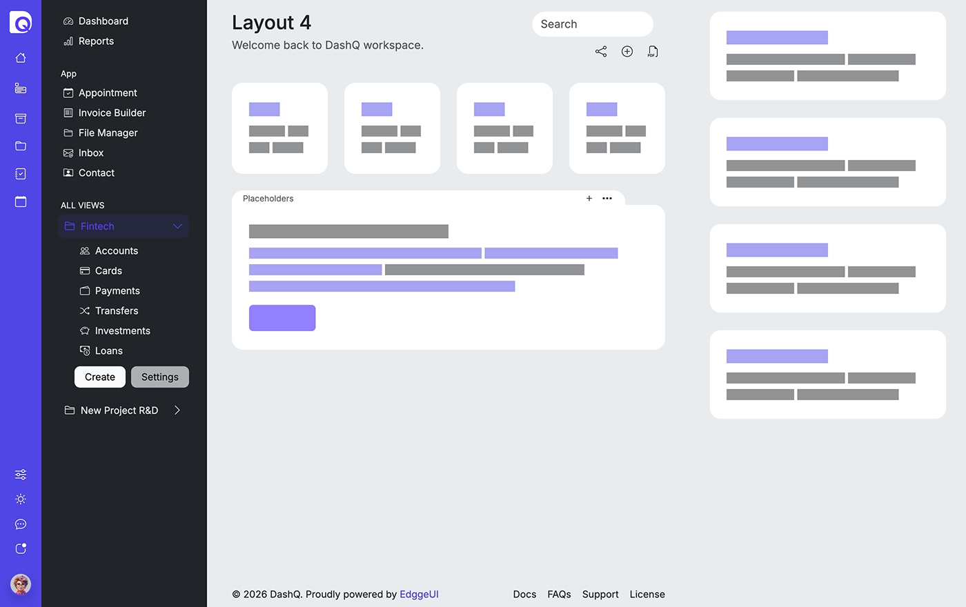 DashQ layout version 4
