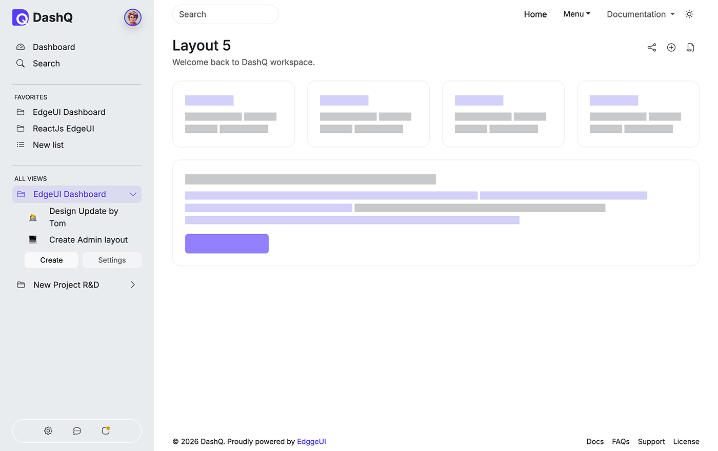 DashQ layout version 5